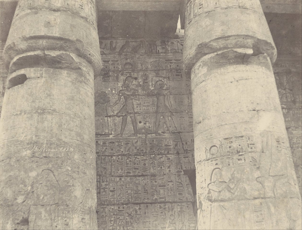 (Medinet Habu, Palácio de Ramsés Meïamoun, Muro Esquerdo) de John Beasly Greene