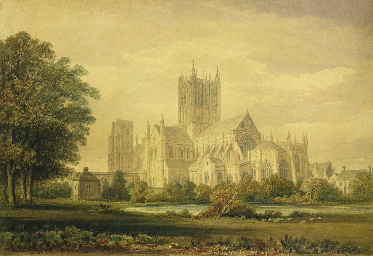 Catedral dos poços, 1821 de John Chessell Buckler