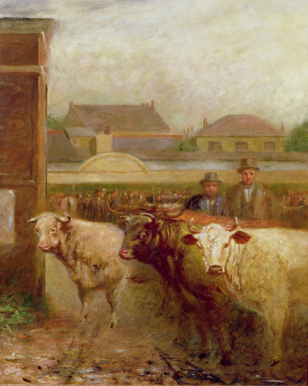 Drover Road, Croydon, dia de mercado, 1903 de John Burell Read