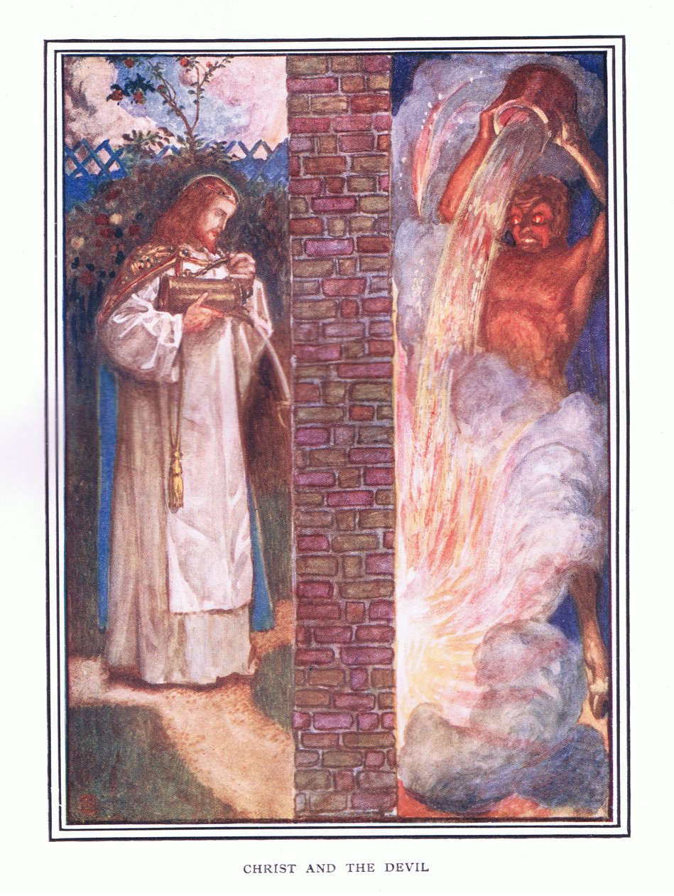 Cristo e o diabo de John Byam Liston Shaw