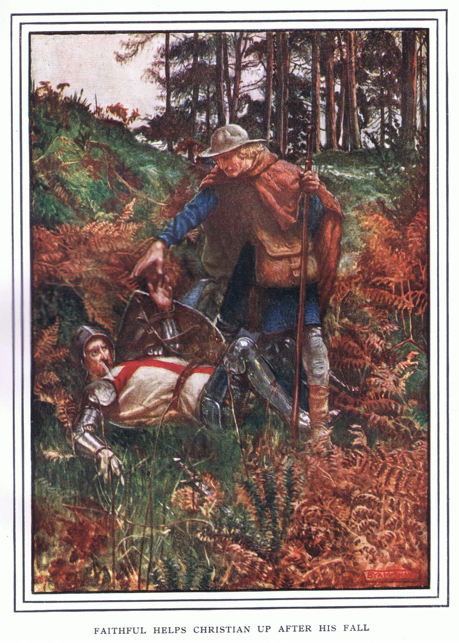 Fiel ajuda Christian após sua queda de John Byam Liston Shaw