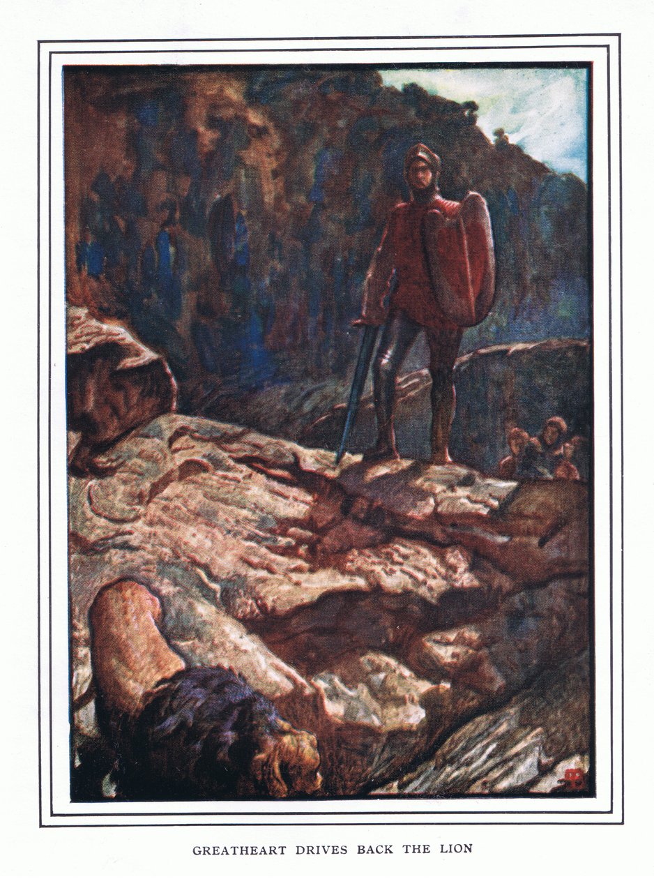 Grande Coração impulsiona o leão de John Byam Liston Shaw