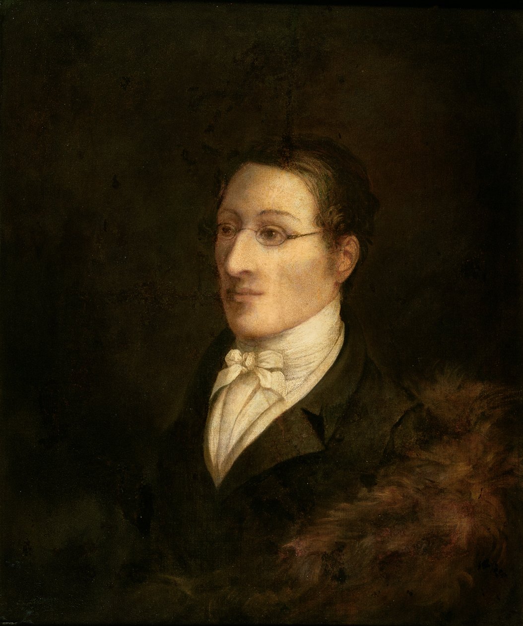 Retrato de Carl Maria Friedrich Ernst von Weber (1786-1826), compositor e pianista alemão, c.1826 de John Cawse