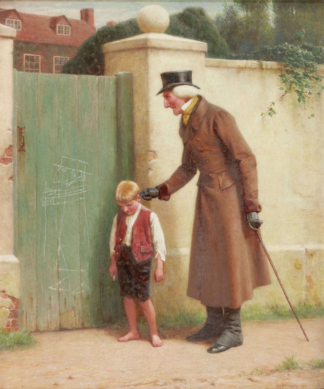 O artista da vila, 1899 de John Charles Dollman