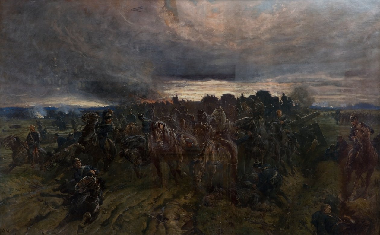 O Retiro Alemão do Marne, 1915 de John Charlton