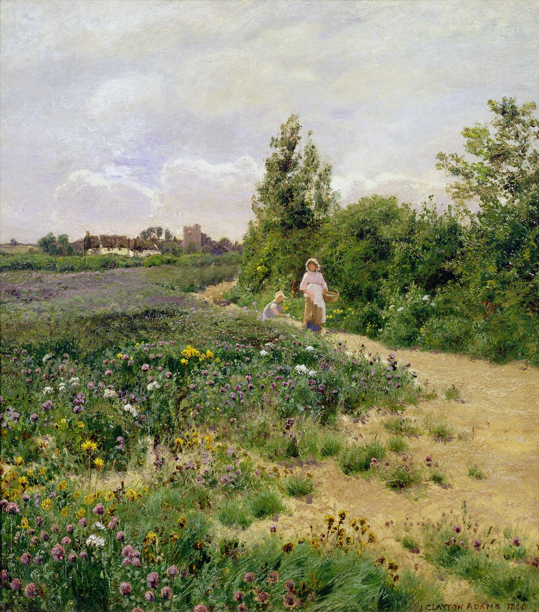 Uma pista de Surrey, 1890 de John Clayton Adams