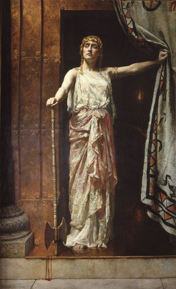 Clytemnestra depois do murdernFrancais: Clytemnestra depois do assassinato de John Collier