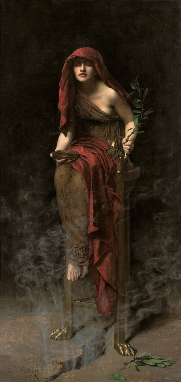 Sacerdotisa de Delphi de John Collier