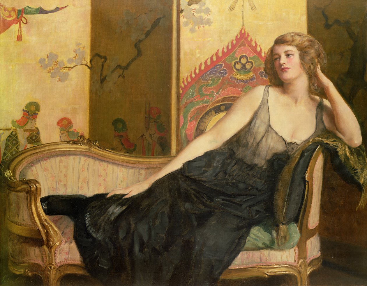 Mulher reclinada de John Collier
