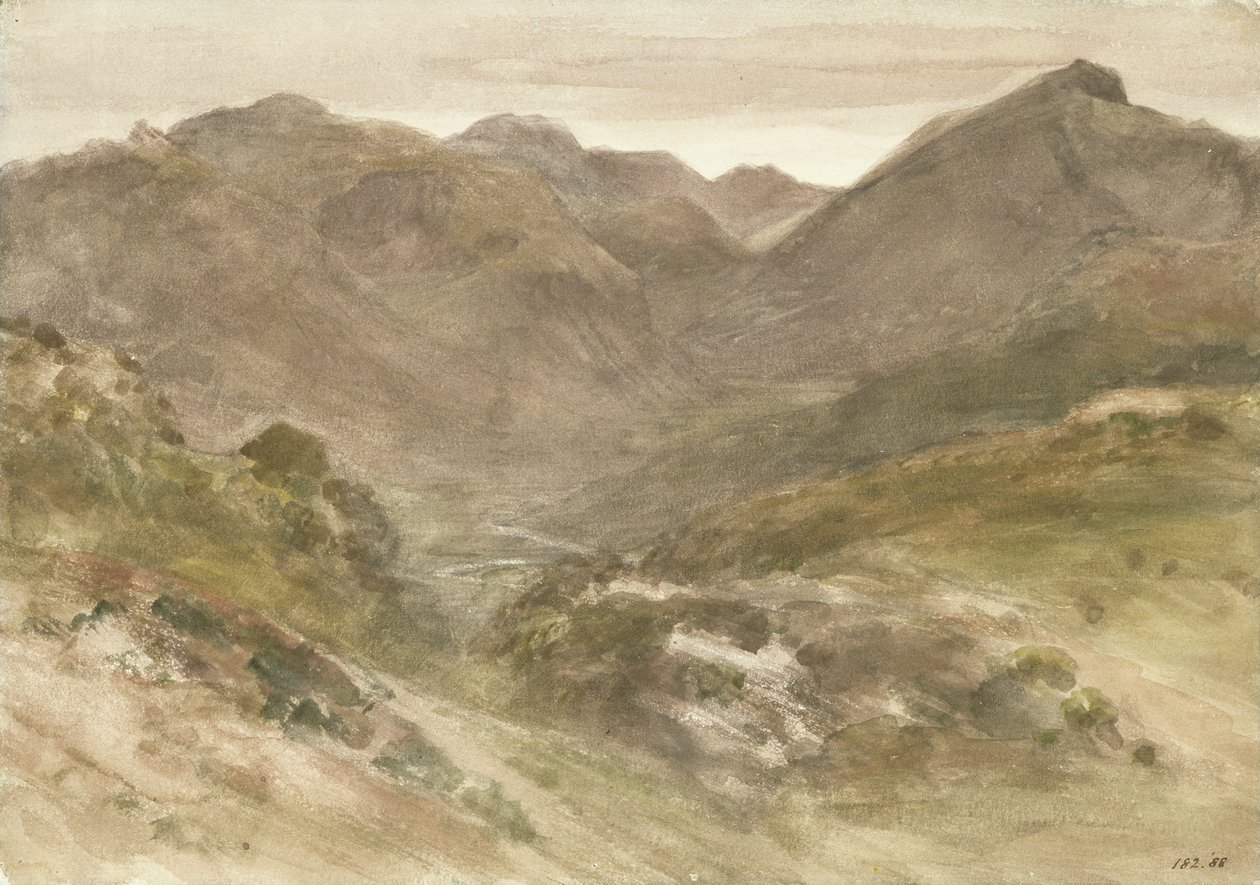 Uma visão de Borrowdale de John Constable
