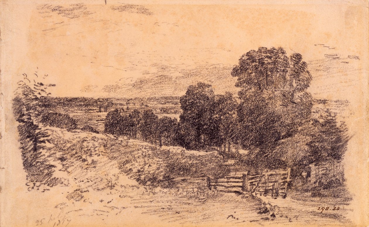 Uma pista perto de East Bergholt de John Constable