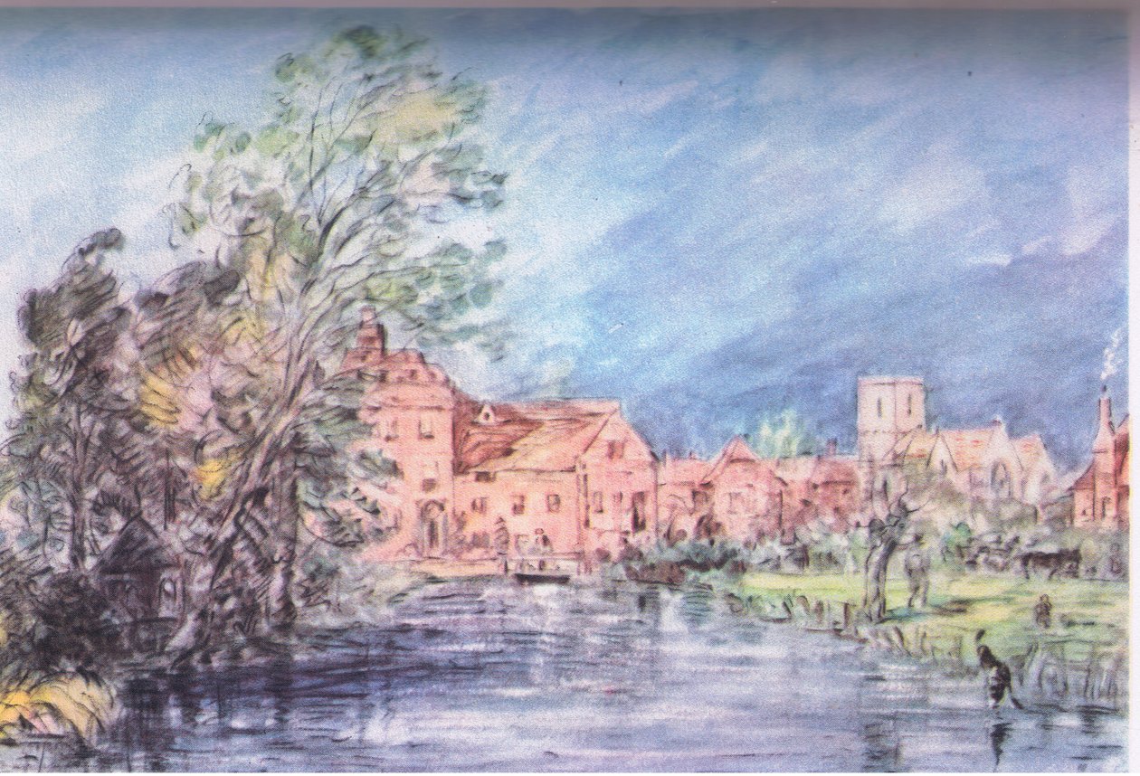 Uma aldeia inglesa 1821 de John Constable