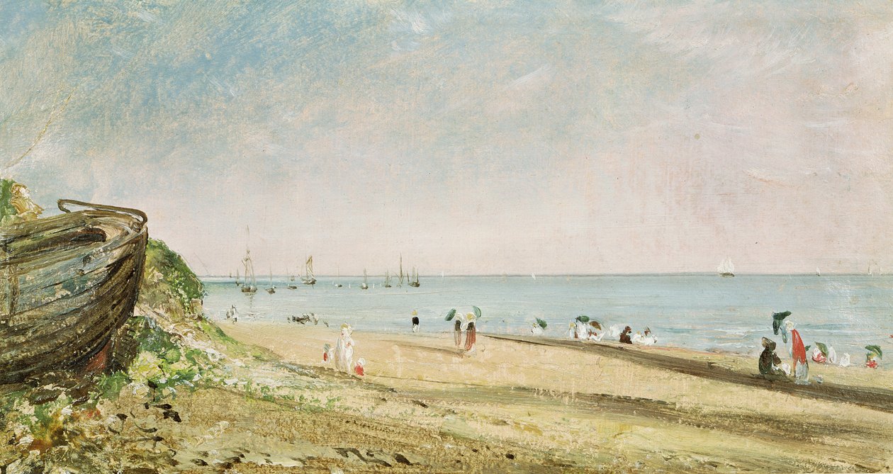 Praia de Brighton (óleo sobre papel) de John Constable