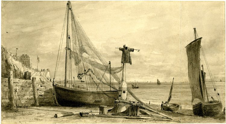 praia de Brighton de John Constable