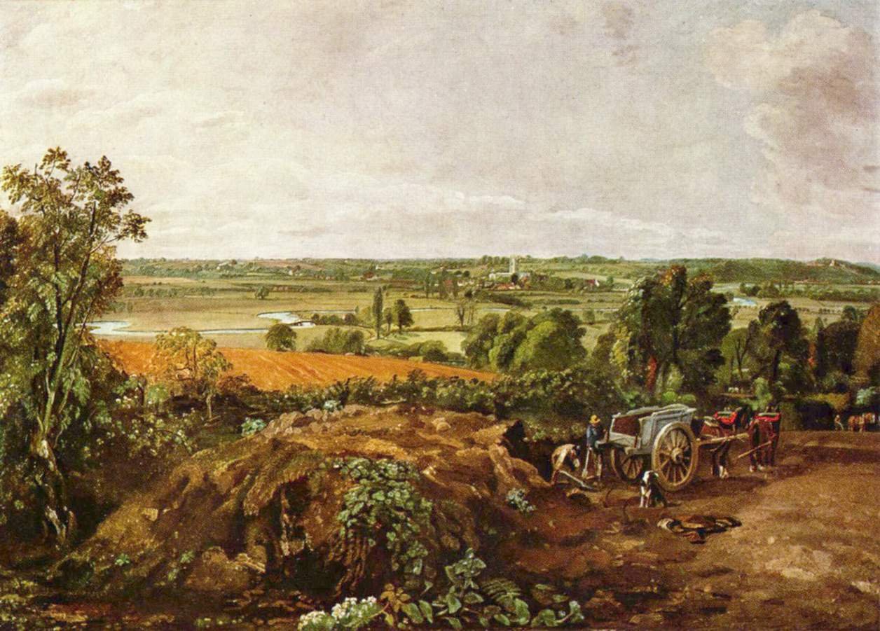 O Vale Stour com a igreja de Dedham de John Constable