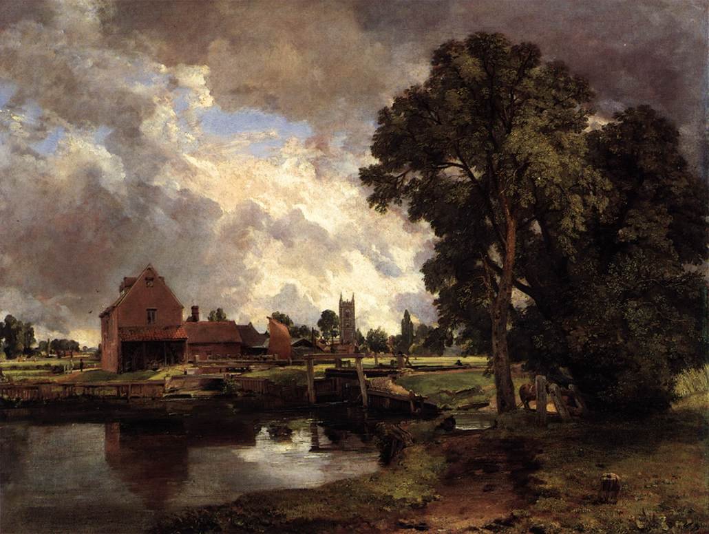 Dedham Lock and Mill de John Constable