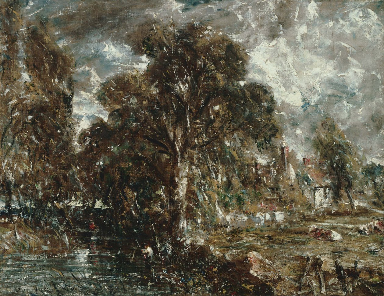No rio Stour de John Constable