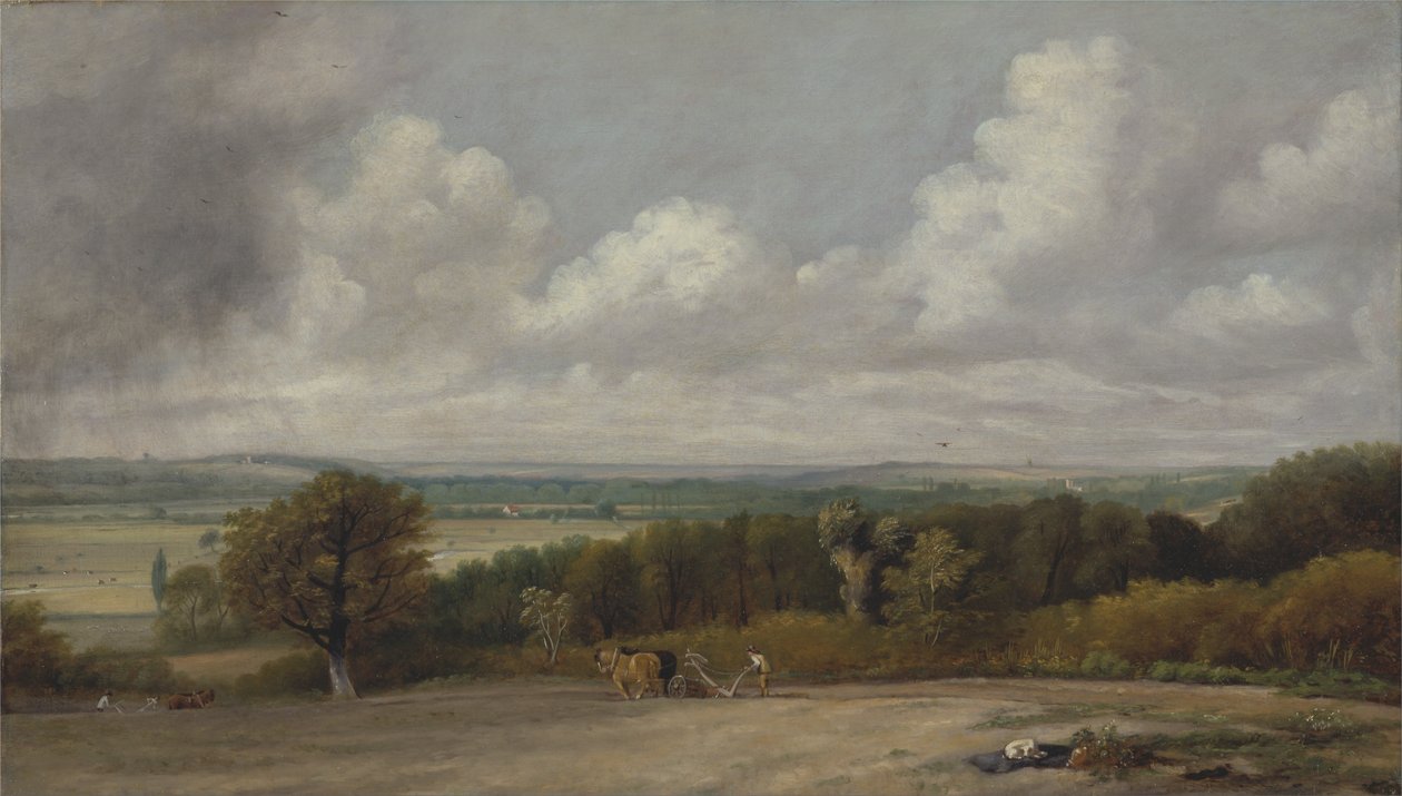 Lavrando a cena em Suffolk de John Constable