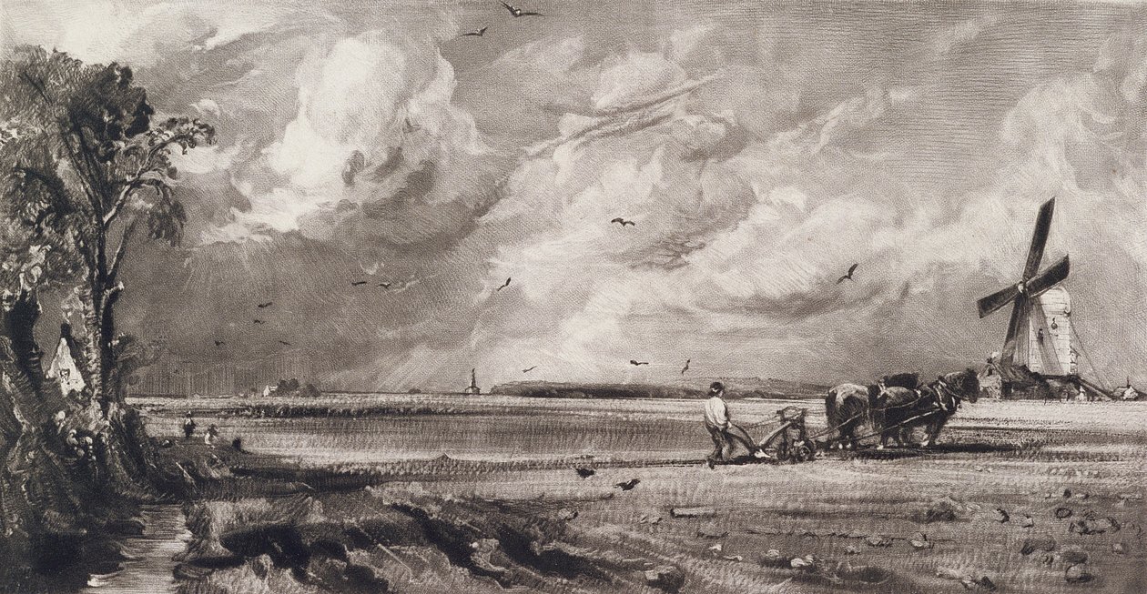 Primavera, gravada por David Lucas (1802-81) c.1829-30 (mezzotint) de John Constable