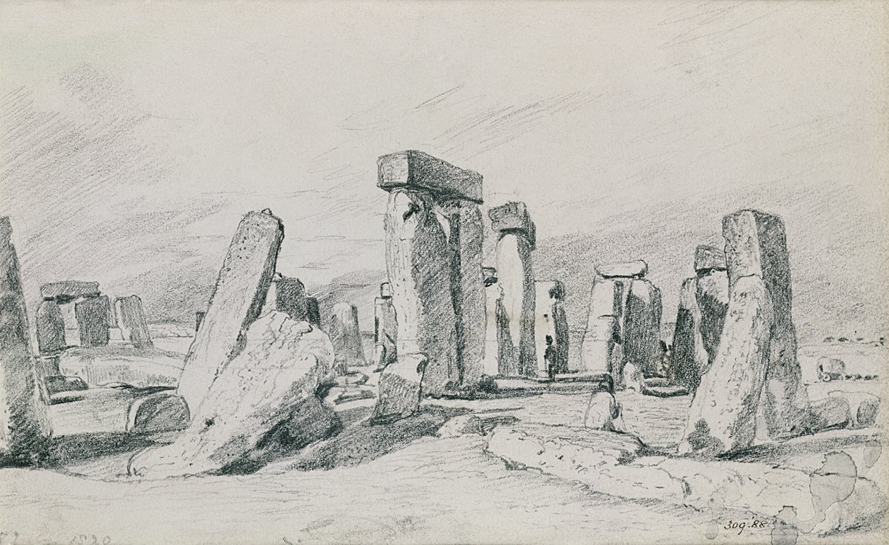 Stonehenge, Wiltshire, 1820 (desenho) de John Constable