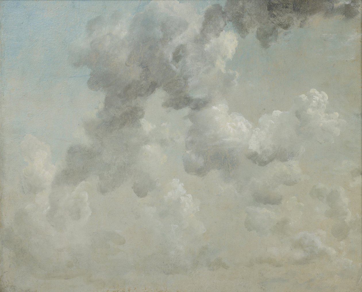 Estudo das Nuvens (óleo sobre papel) de John Constable