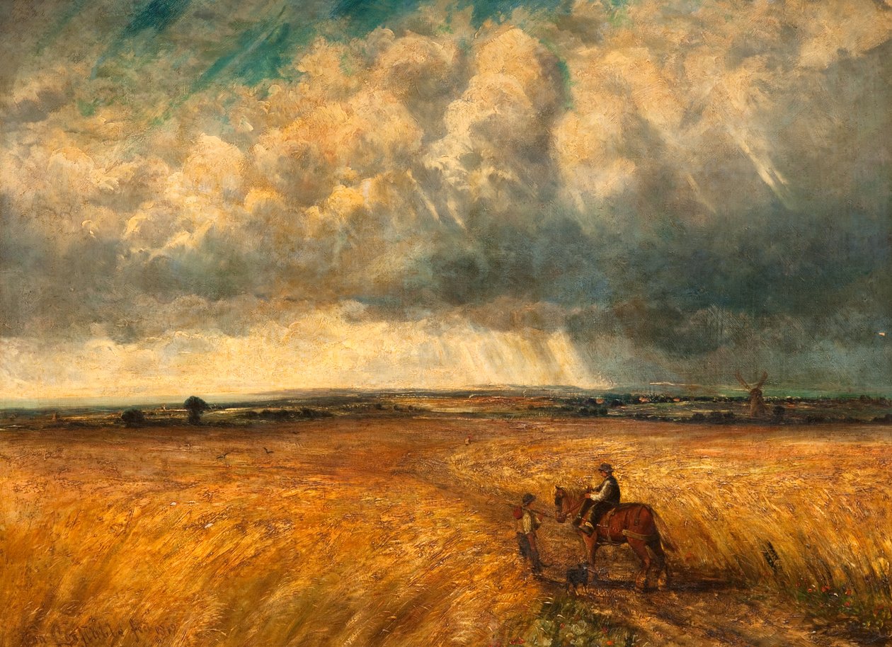 A tempestade do ajuntamento, 1819 de John Constable