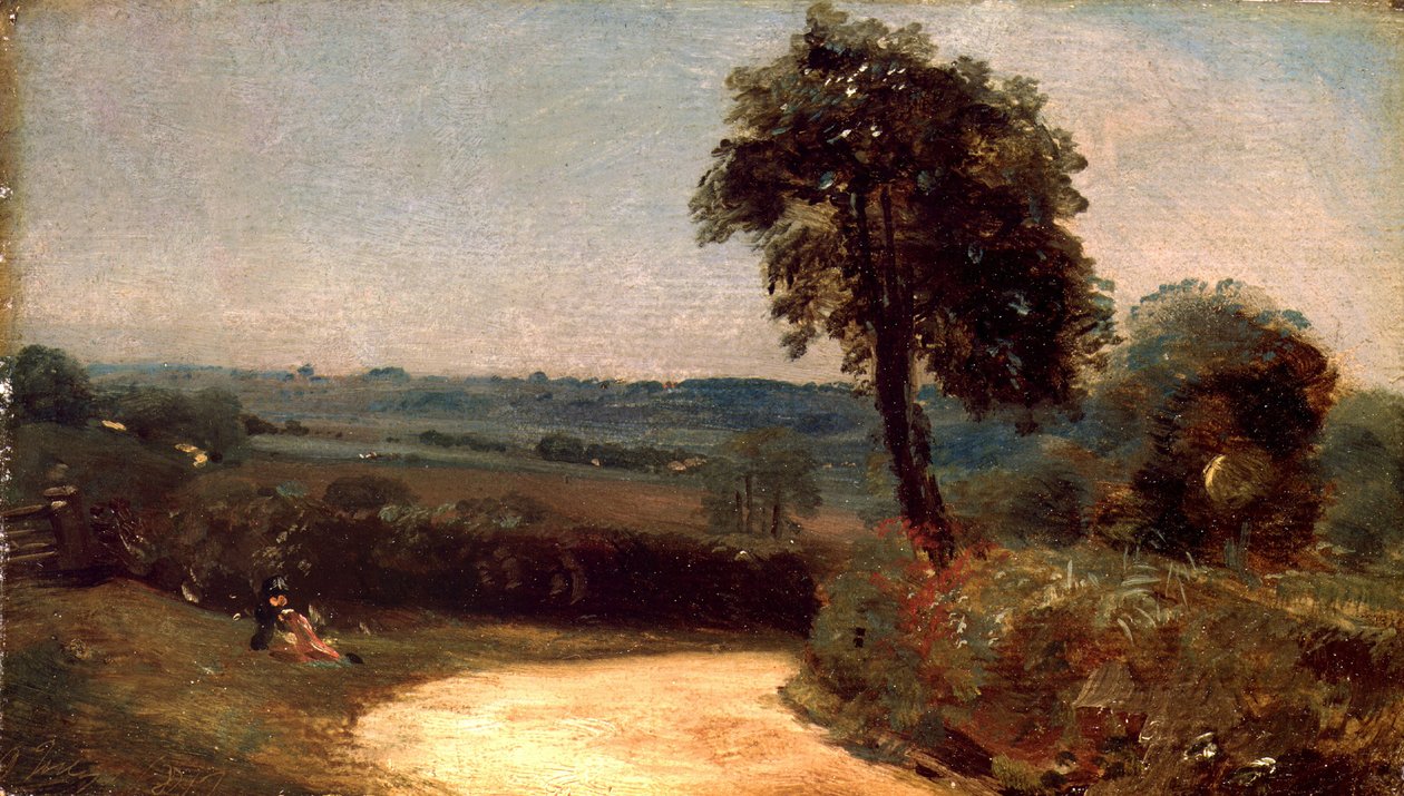 A pista de East Bergholt para Flatford de John Constable