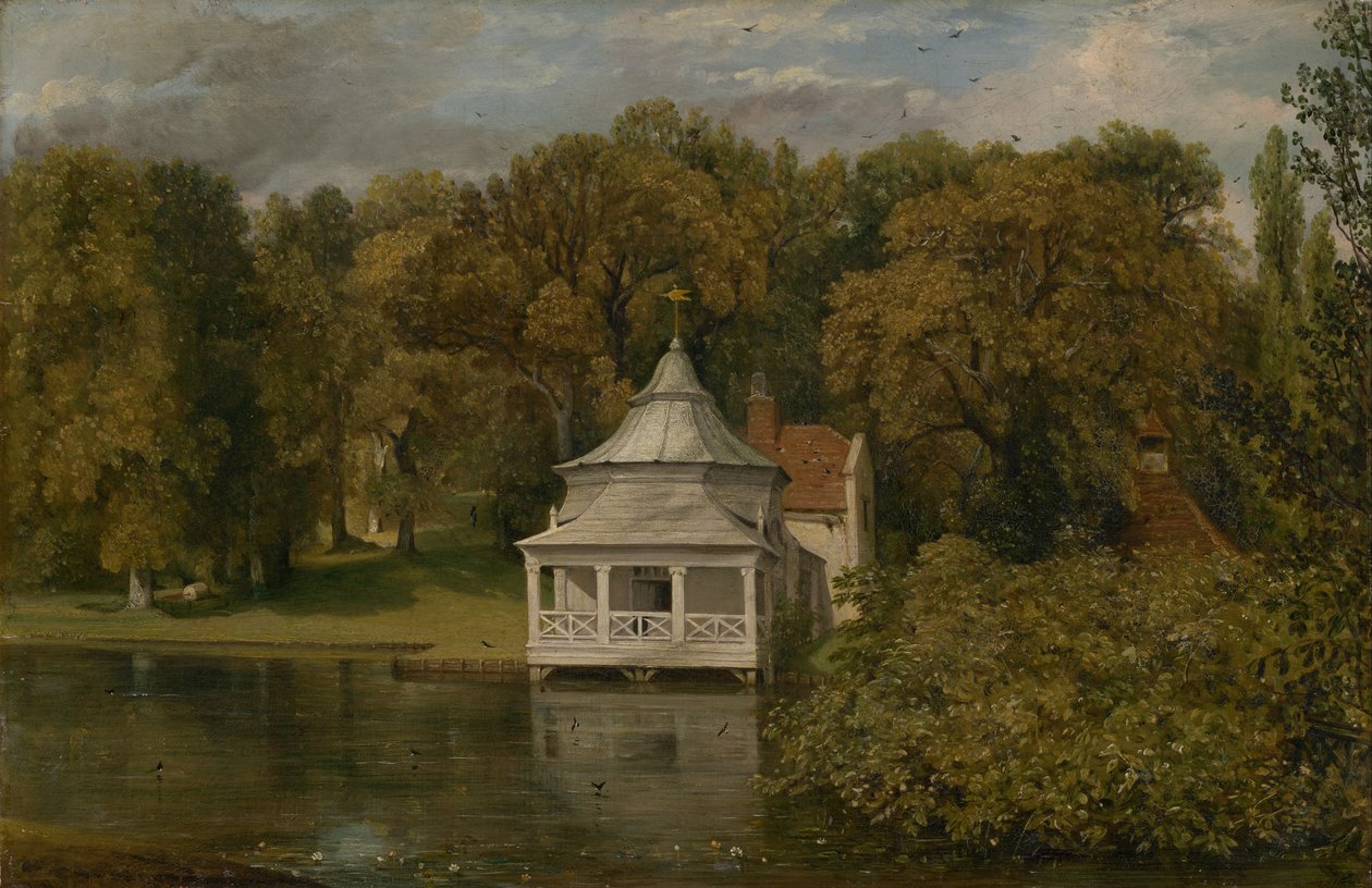 The Quarters atrás de Alresford Hall de John Constable