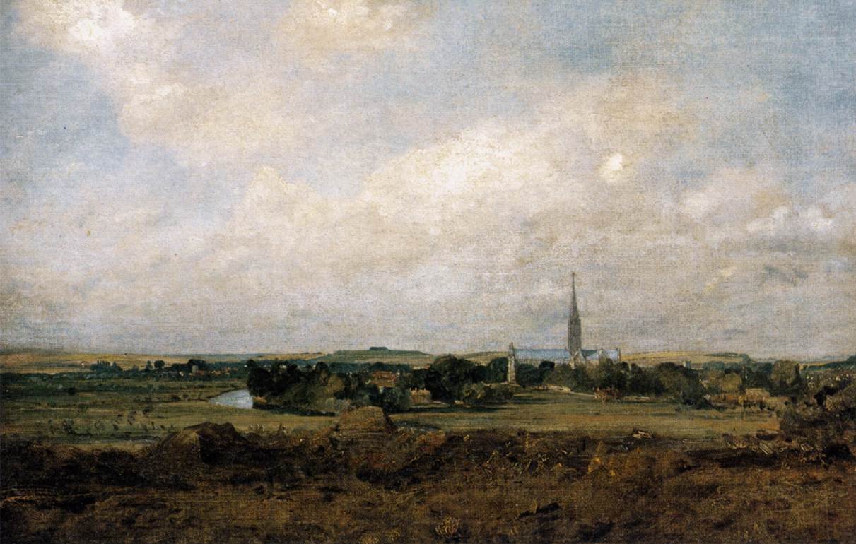 Vista, de, salisbury de John Constable