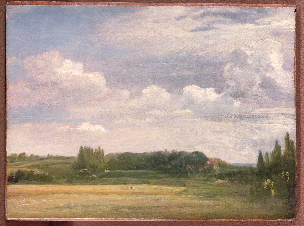 Vista para a Reitoria, East Bergholt, 1813 de John Constable