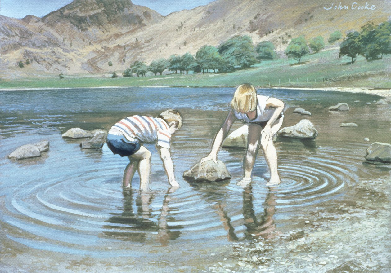Blea Tarn Summer, 1987 (guache) de John Cooke
