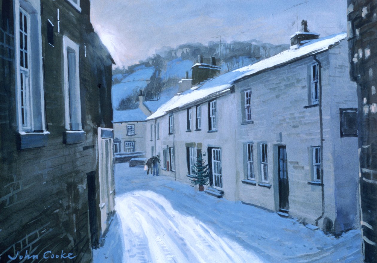 Main Street in Dent, 1997 (guache) de John Cooke