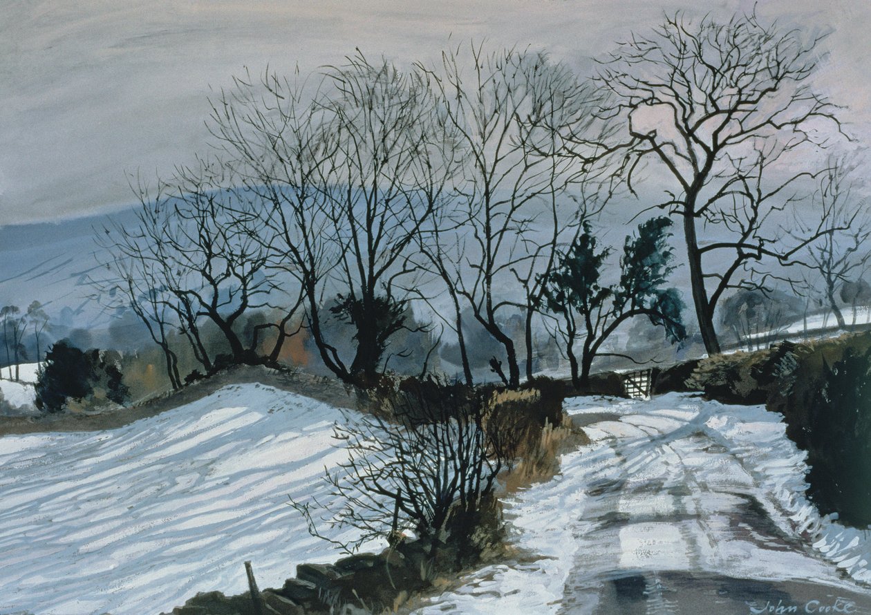 Road to Deepdale, 1998 (guache) de John Cooke