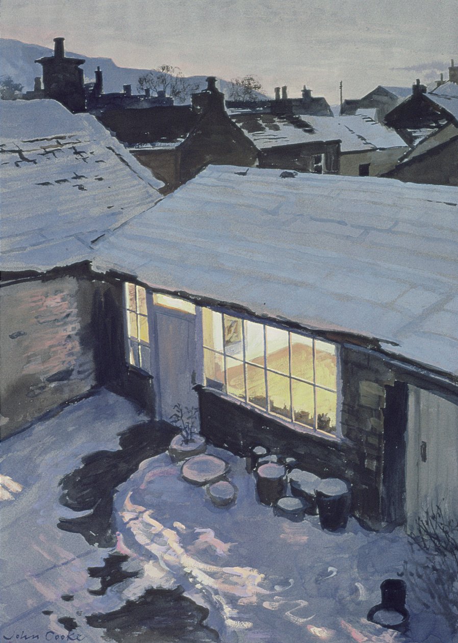 Noite de inverno - meu estúdio de John Cooke