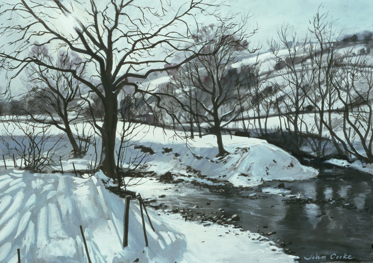Rio de Inverno, 1996 (guache) de John Cooke