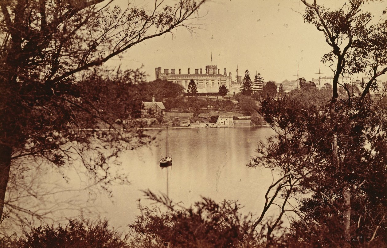Casa do Governo, de Lady Macquaries Chair, SydneyVistas Fotográficas de Sydney e arredores de Co ... de John Degotardi