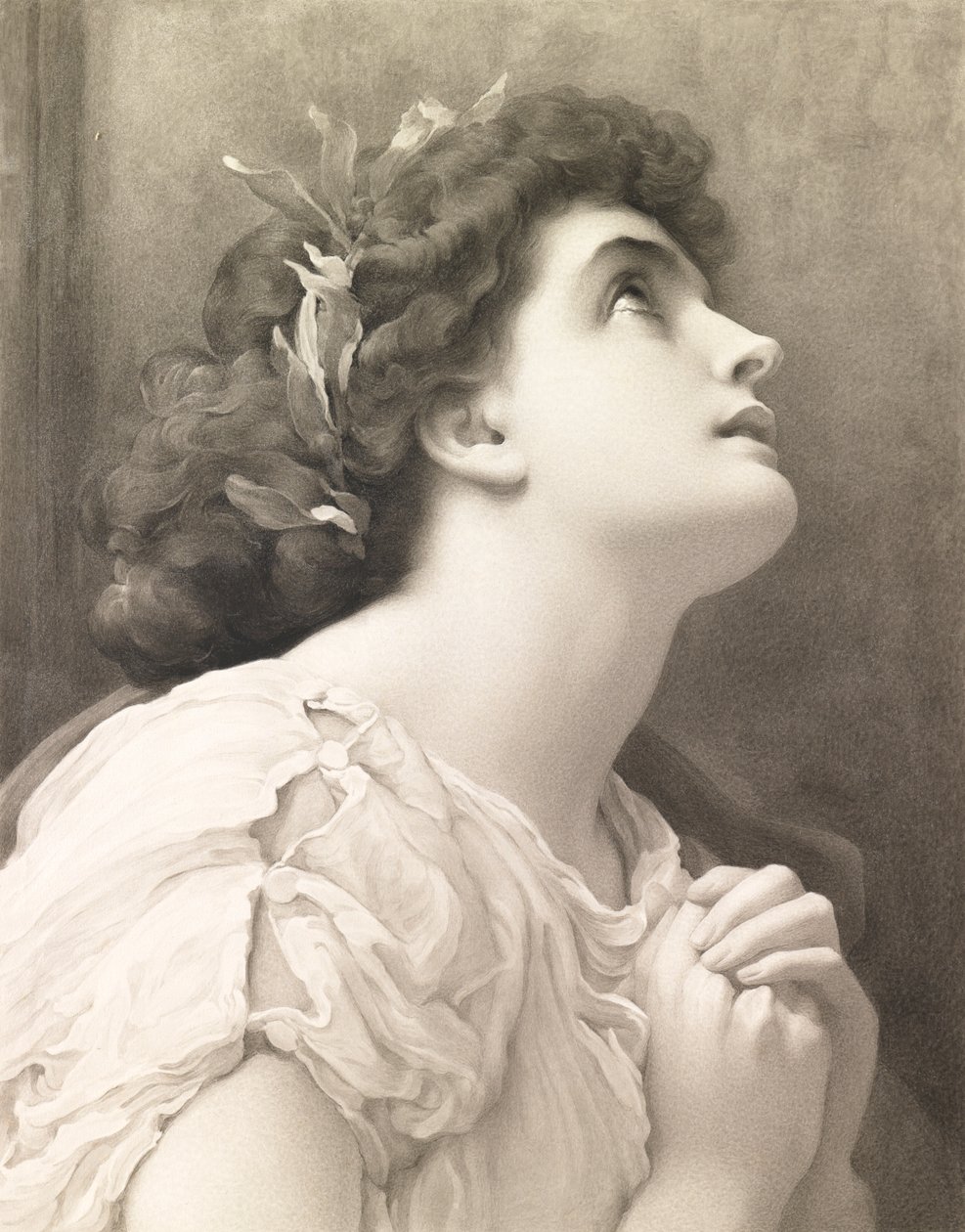 Fé, depois de Leighton, 1900 (aquarela) de John Douglas Miller