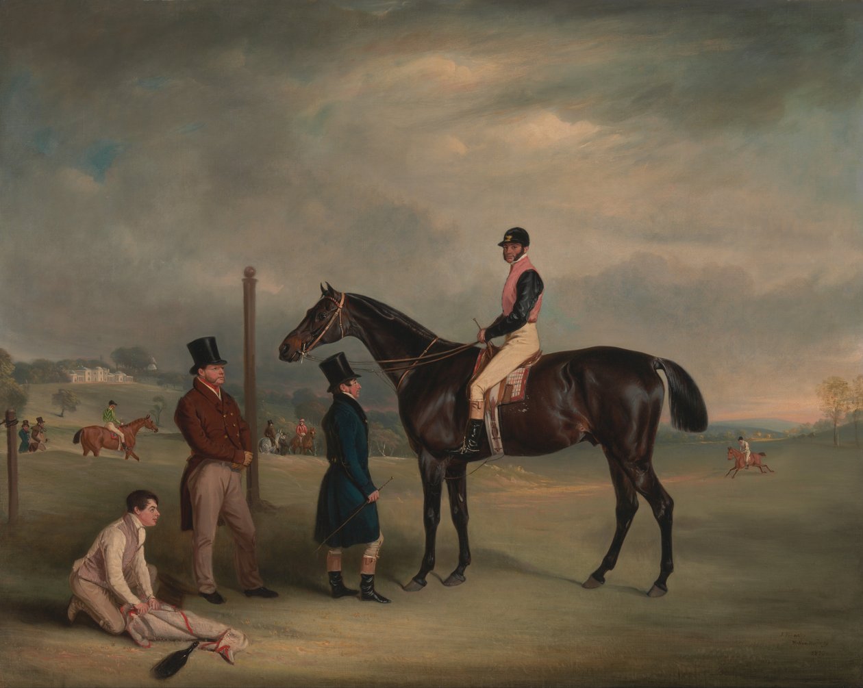 Euxton, com John White Up, no Heaton Park de John E. Ferneley