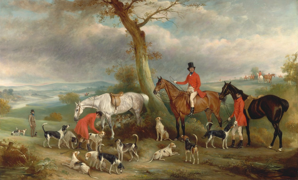 Thomas Wilkinson, MFH, com os Foxhounds de Hurworth de John E. Ferneley