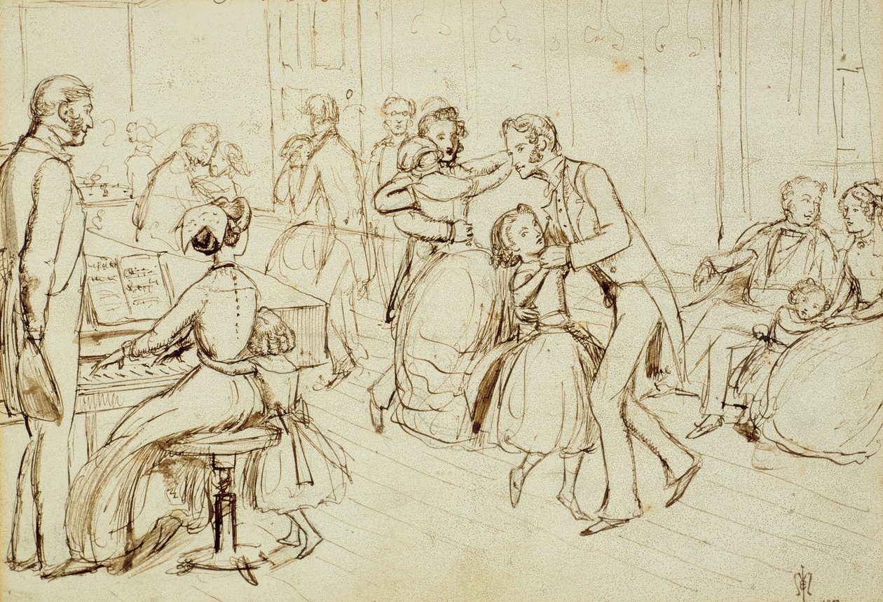 Uma festa em Bowerswell, 1853 de John Everett Millais