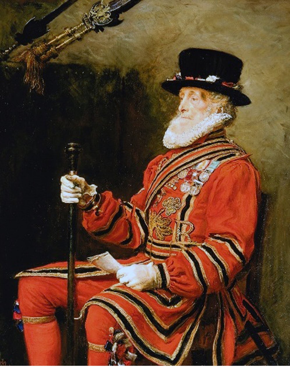 John Charles Montague, Yeoman da guarda, 1876 de John Everett Millais