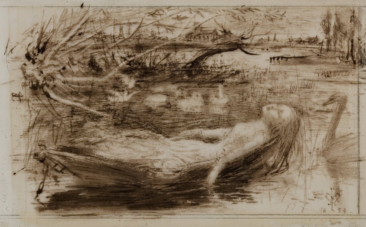 A senhora de shalott de John Everett Millais