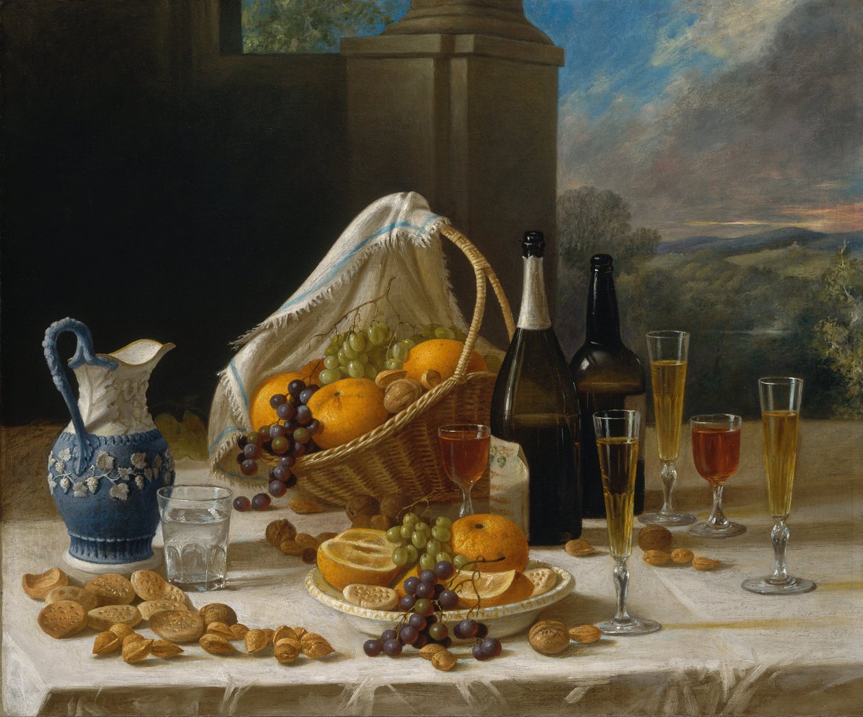 Almoço ainda vida de John F. Francis