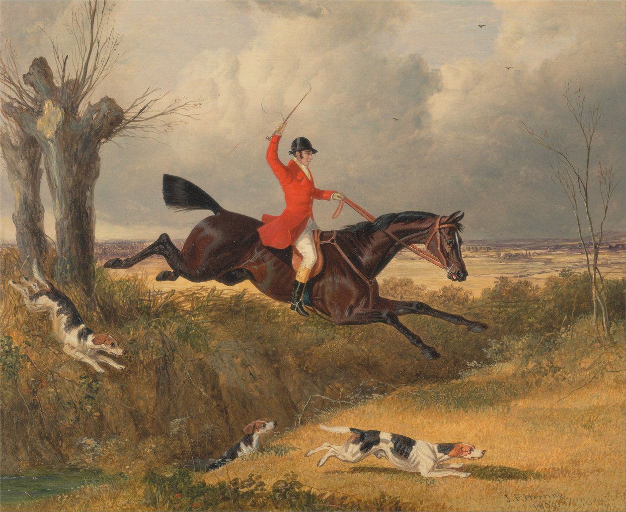 Foxhunting - limpando uma vala de John F. Herring