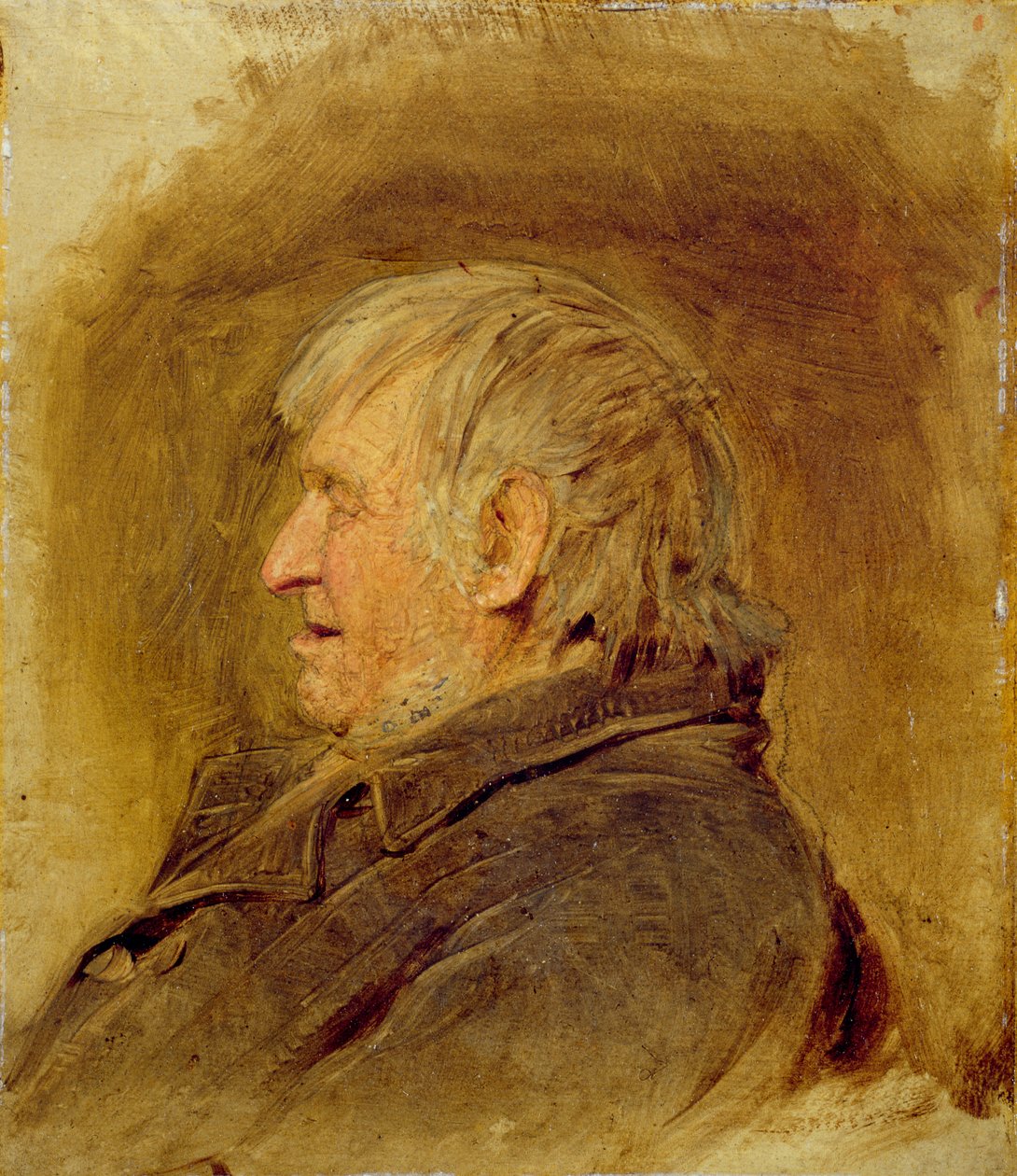 Estudo de perfil de um homem idoso, 1884 de John Faed