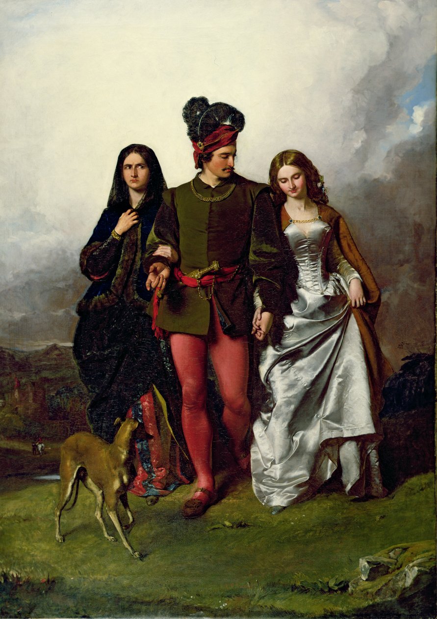 A irmã cruel, 1851 de John Faed