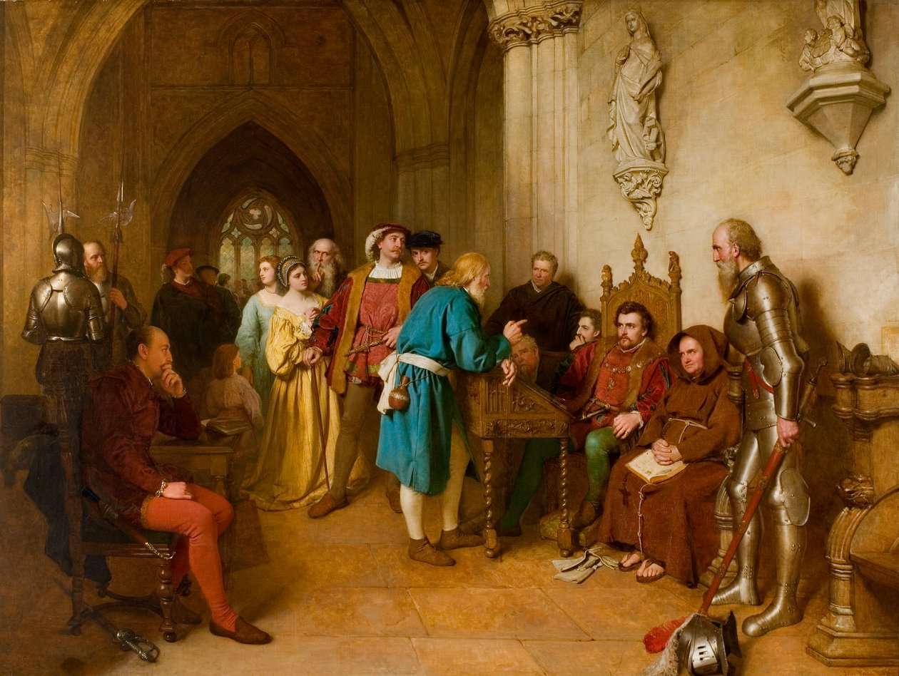 O aviso antes de Flodden, 1874 de John Faed