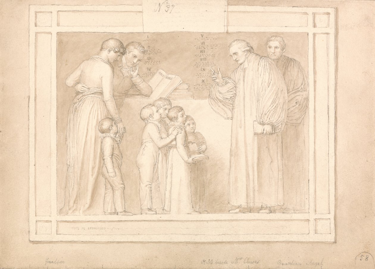 Estudo para um monumento ao reverendo John Clowes de John Flaxman