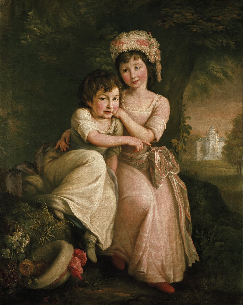 Retrato de Stephen Peter e Mary Anne Rigaud como crianças de John Francis Rigaud