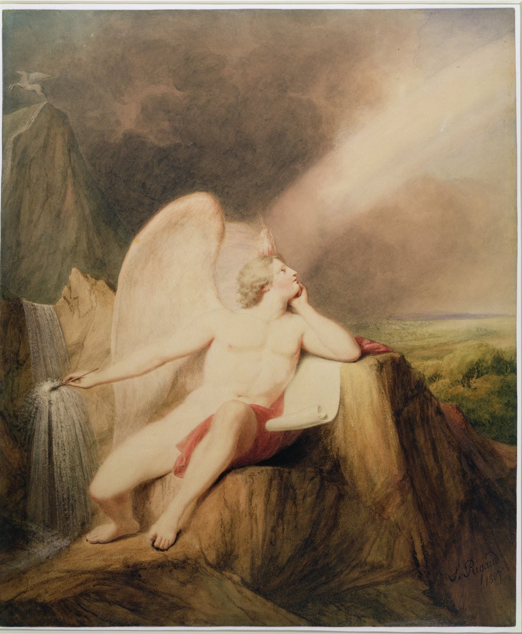 A arte da pintura, 1807 de John Francis Rigaud